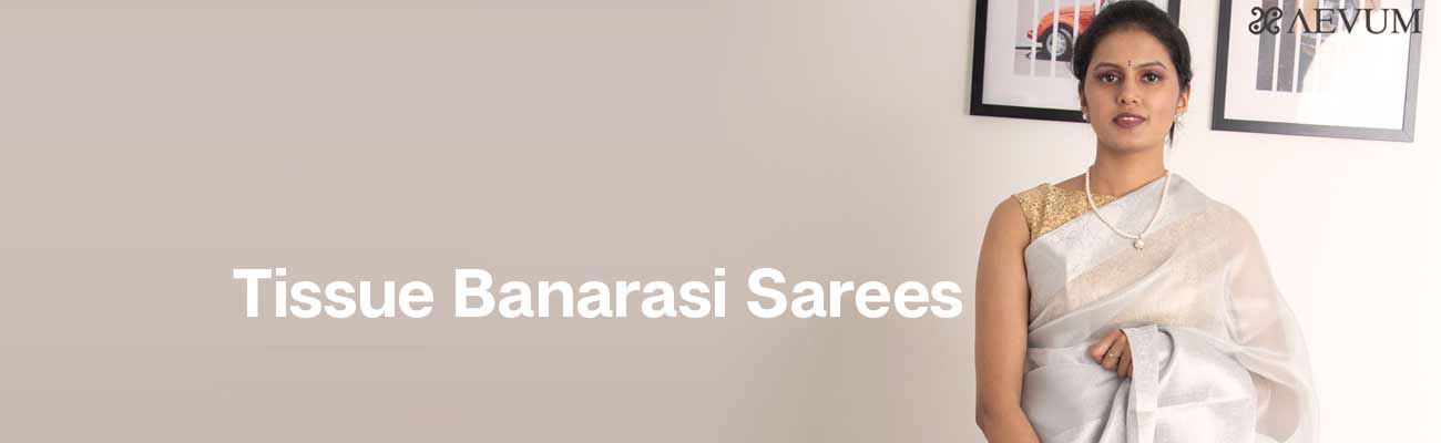 Tissue Organza Silk Banarasi Saree