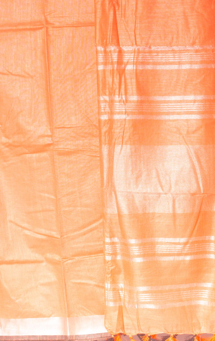 Semi Linen Saree with Blouse Piece - 0020 - AEVUM