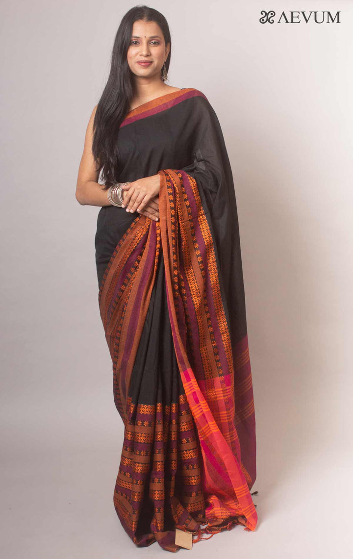 Begampuri Handwoven Premium Quality Bengal Cotton Saree - 19240 Saree AEVUM   