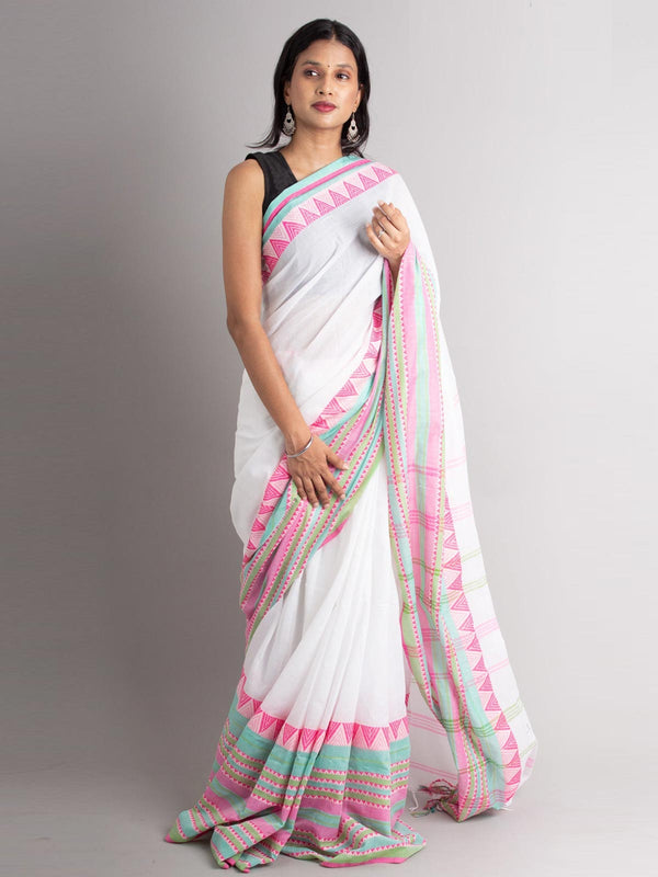 Begampuri Bengal Cotton Handloom Saree - 0495 Saree AEVUM 2   