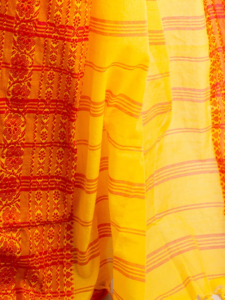 Begampuri Handwoven Premium Quality Bengal Cotton Saree - 19211 Saree AEVUM   
