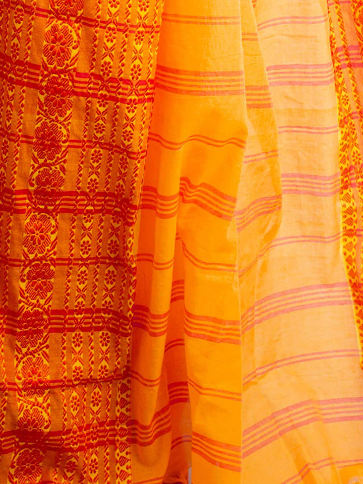 Begampuri Bengal Cotton Handloom Saree - 19175 Saree AEVUM   