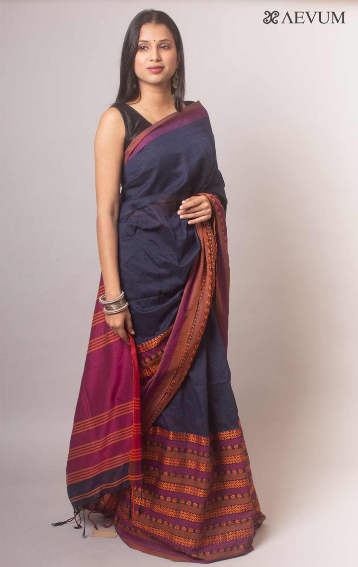 Begampuri Bengal Cotton Handloom Saree - 0365 Saree AEVUM   