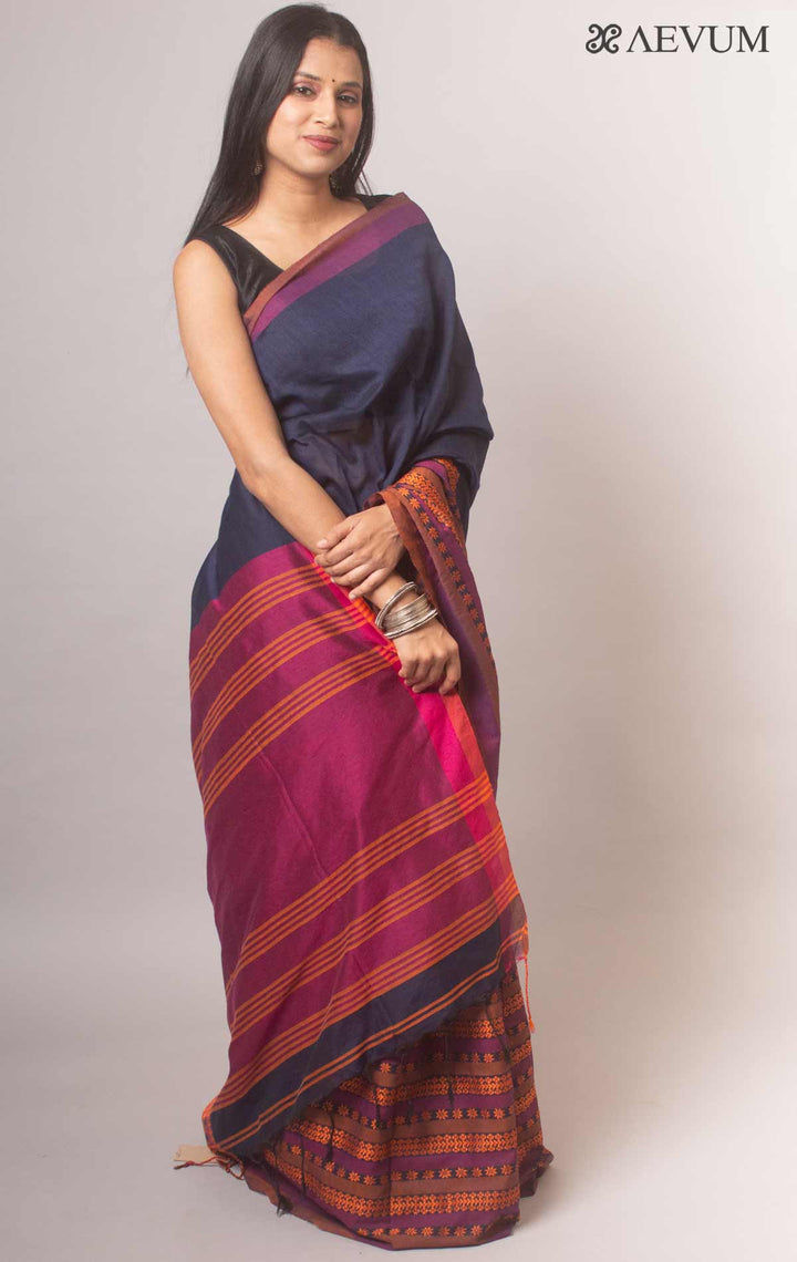 Begampuri Bengal Cotton Handloom Saree - 0365 Saree AEVUM   