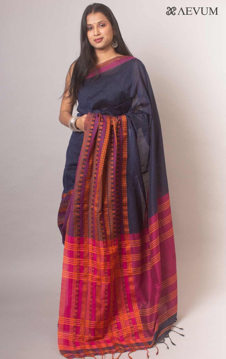 Begampuri Bengal Cotton Handloom Saree - 0365 Saree AEVUM   
