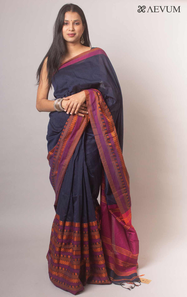Begampuri Bengal Cotton Handloom Saree - 0365 Saree AEVUM   