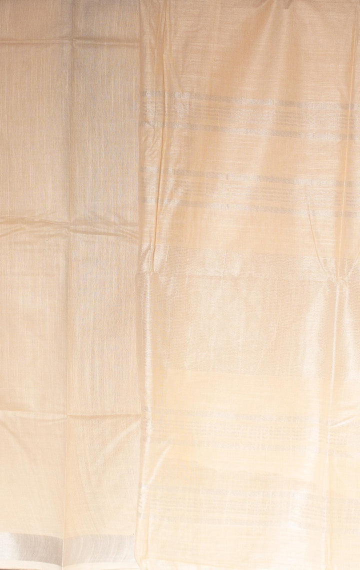 Semi Linen Saree With Blouse Piece - 0413 Saree Adworthy   