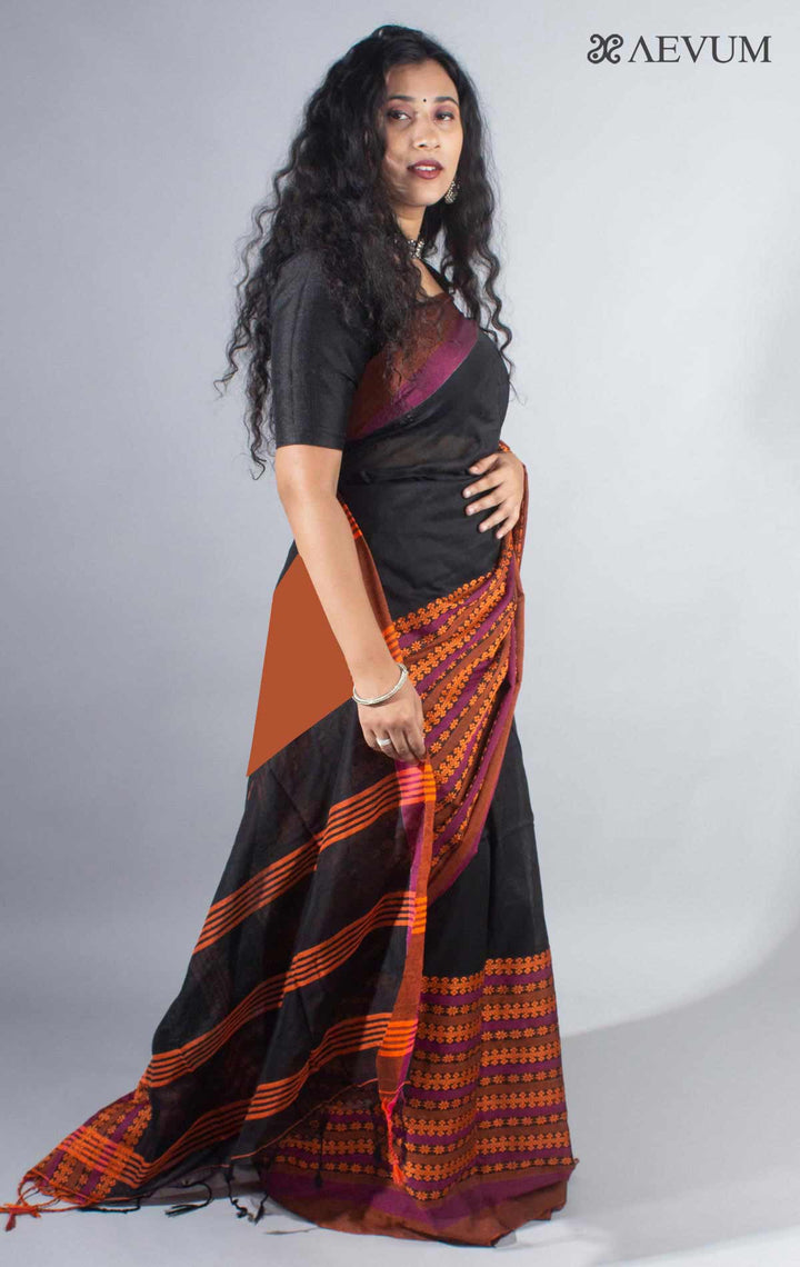 Begampuri Bengal Cotton Handloom Saree - 0439 - AEVUM