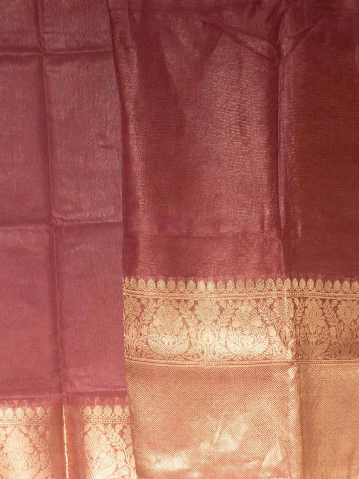 Silk Linen Banarasi Handloom Saree With Silk Mark - 0699 Saree Sarala Devi   