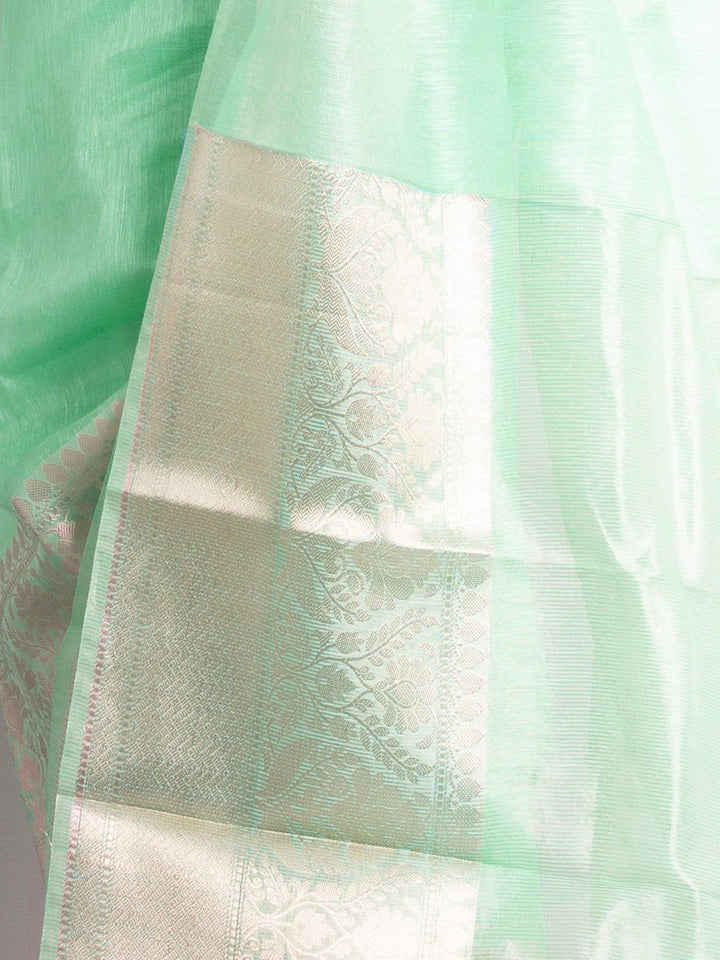 Silk Linen Banarasi Handloom Saree - 0705 Saree Sarala Devi   