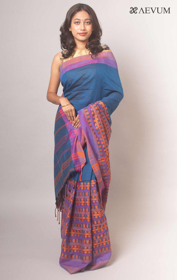 Begampuri Bengal Cotton Handloom Saree By Aevum - 0764 Saree AEVUM   