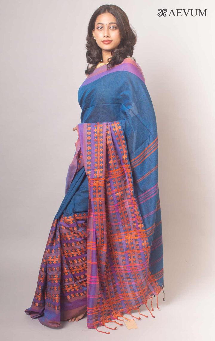 Begampuri Bengal Cotton Handloom Saree By Aevum - 0764 Saree AEVUM   