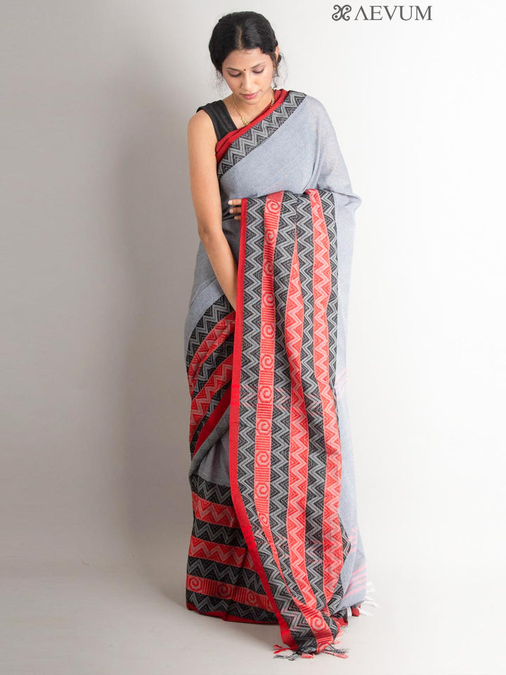 Begampuri Bengal Cotton Handloom Saree - 0765 Saree AEVUM