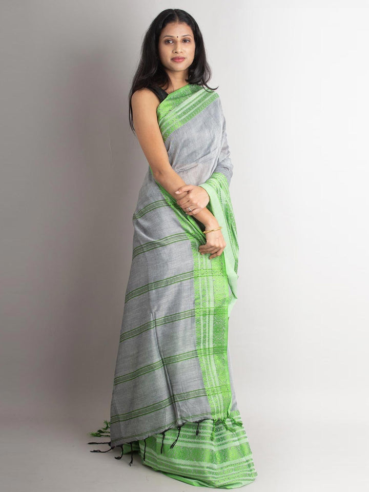 Begampuri Bengal Cotton Handloom Saree - 1030 Saree AEVUM   
