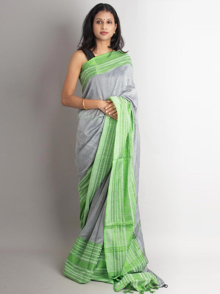 Begampuri Bengal Cotton Handloom Saree - 1030 Saree AEVUM   