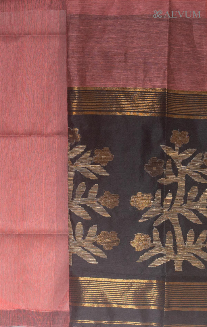 Silk Linen Saree with Blouse Piece -11251 Saree Riya's Collection   