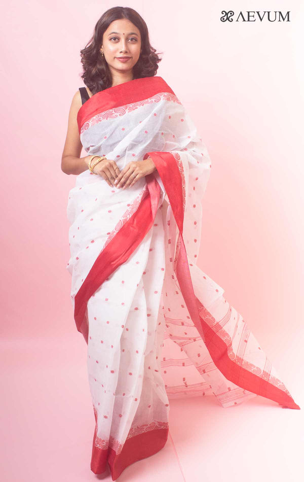 Bengal Cotton Handloom Saree Without Blouse Piece - 11722 - AEVUM