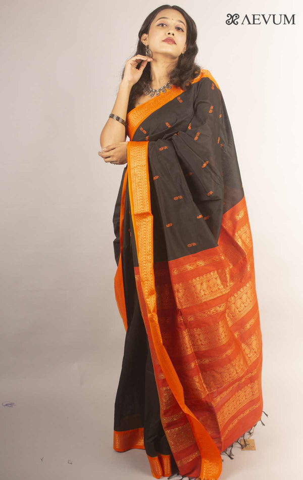 Kalyani South Cotton Silk Handloom Saree By Aevum - 11770 - AEVUM