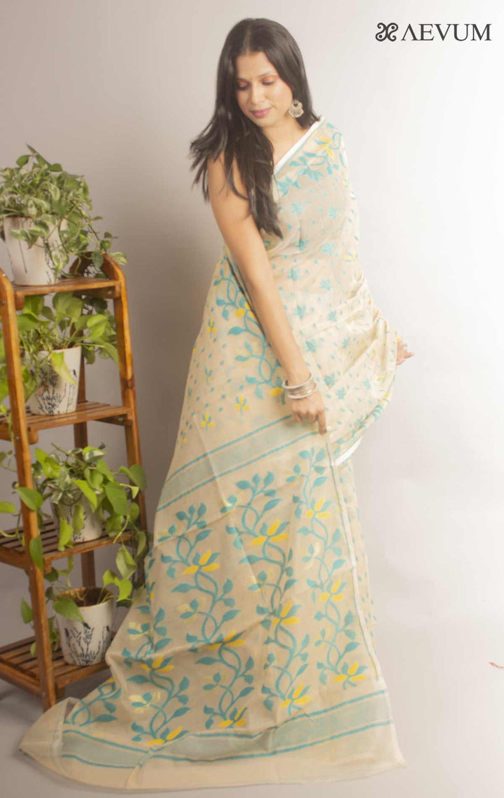 Soft Dhakai Jamdani - 11847 Saree AEVUM