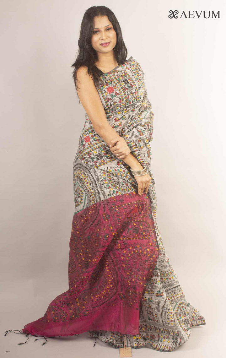 Bengal Cotton Silk Handloom Saree By Aevum - 11870 Saree SSH   