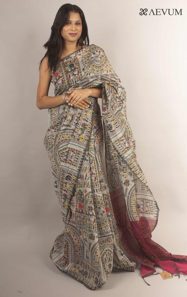 Bengal Cotton Silk Handloom Saree By Aevum - 11870 - AEVUM