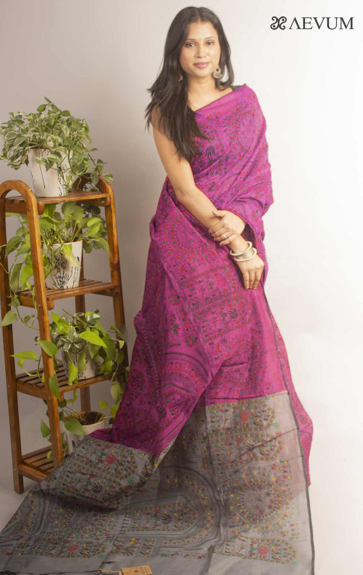 Bengal Cotton Silk Handloom Saree By Aevum - 11876 Saree SSH   