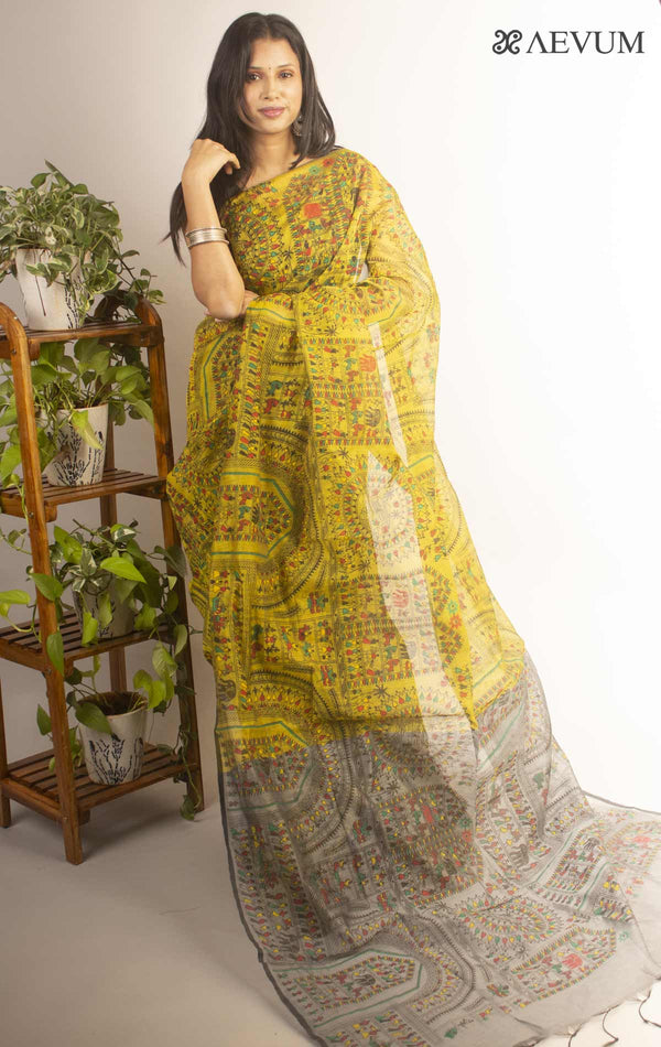 Bengal Cotton Silk Handloom Saree By Aevum - 11881 - AEVUM
