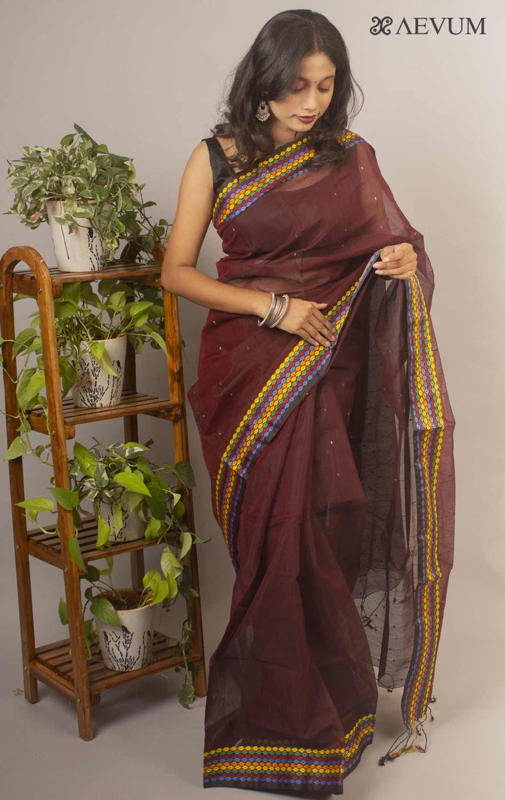 Bangladeshi Cotton Silk Handloom Saree By Aevum - 11882 - AEVUM