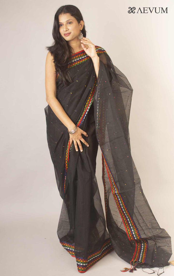 Bangladeshi Cotton Silk Handloom Saree By Aevum - 11884 - AEVUM