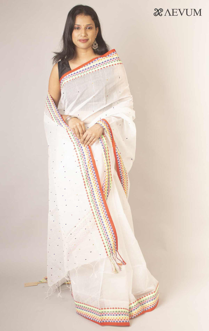 Bangladeshi Cotton Silk Handloom Saree By Aevum - 11886 - AEVUM