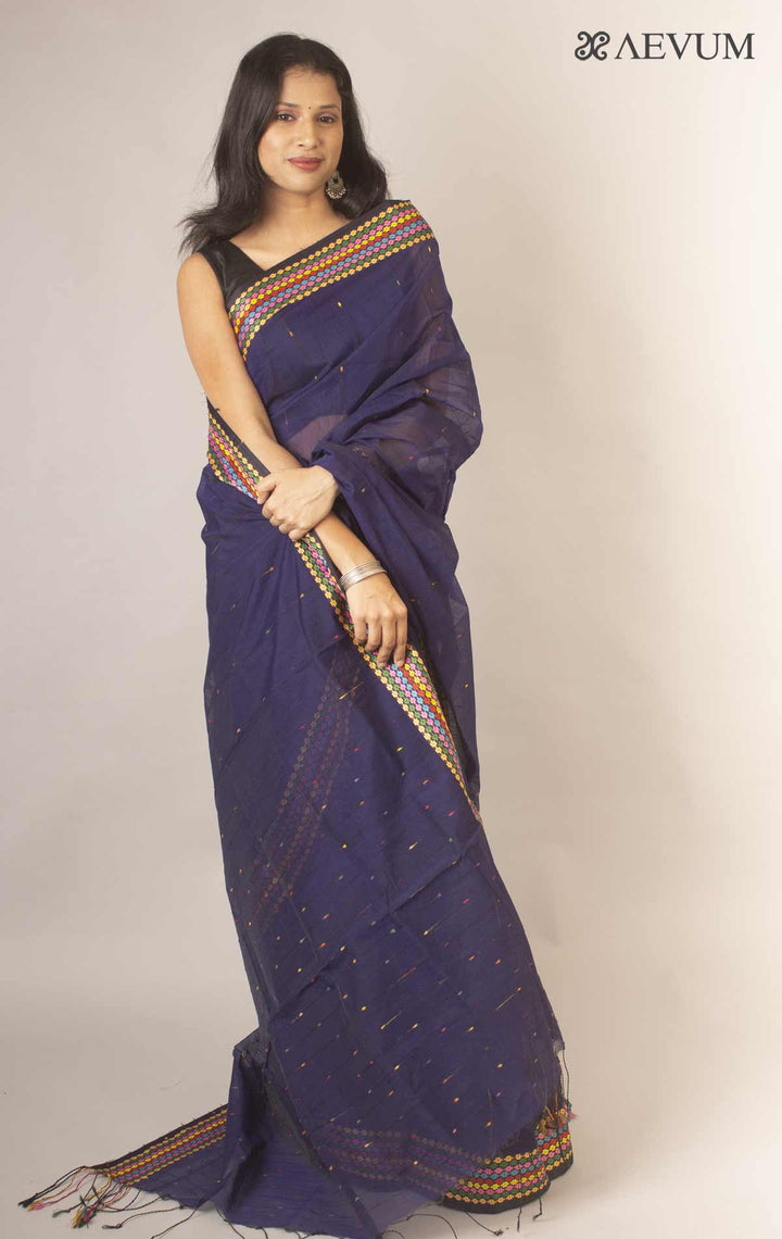 Bangladeshi Cotton Silk Handloom Saree By Aevum - 11890 - AEVUM