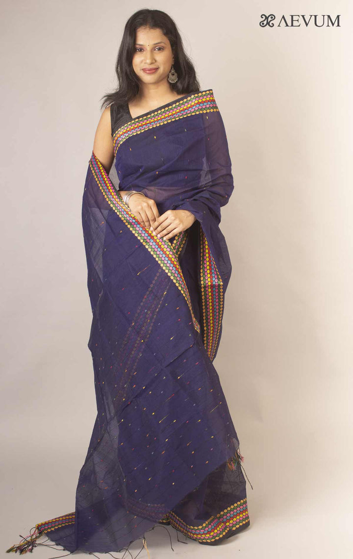 Bangladeshi Cotton Silk Handloom Saree By Aevum - 11890 - AEVUM