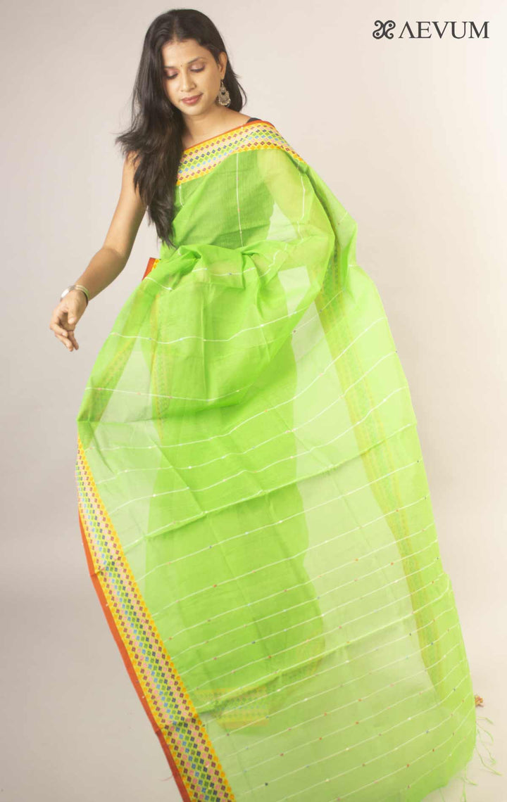 Bangladeshi Cotton Silk Handloom Saree By Aevum - 11892 - AEVUM