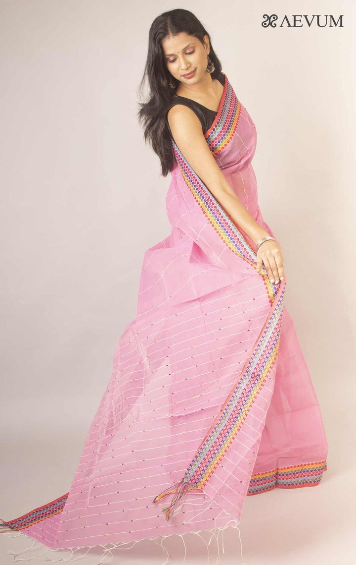 Bangladeshi Cotton Silk Handloom Saree By Aevum - 11894 - AEVUM