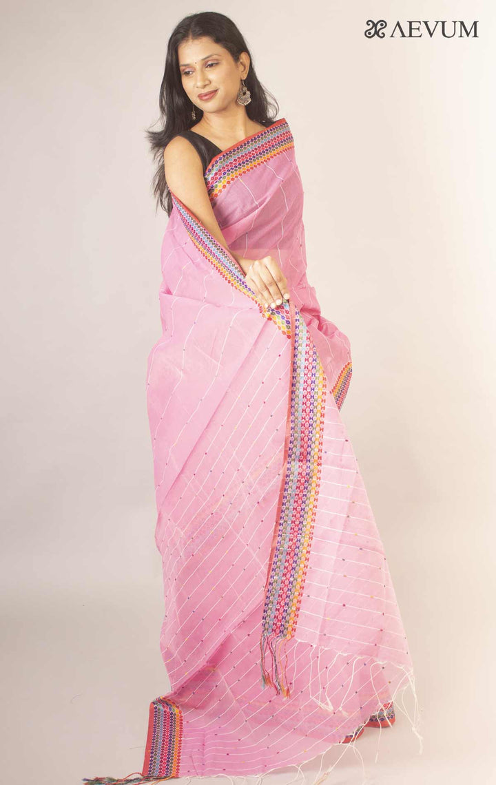 Bangladeshi Cotton Silk Handloom Saree By Aevum - 11894 - AEVUM