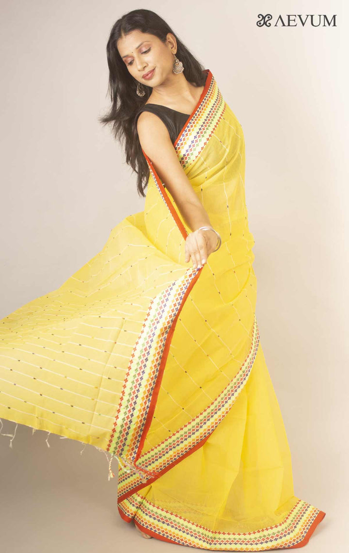 Bangladeshi Cotton Silk Handloom Saree By Aevum - 11896 - AEVUM
