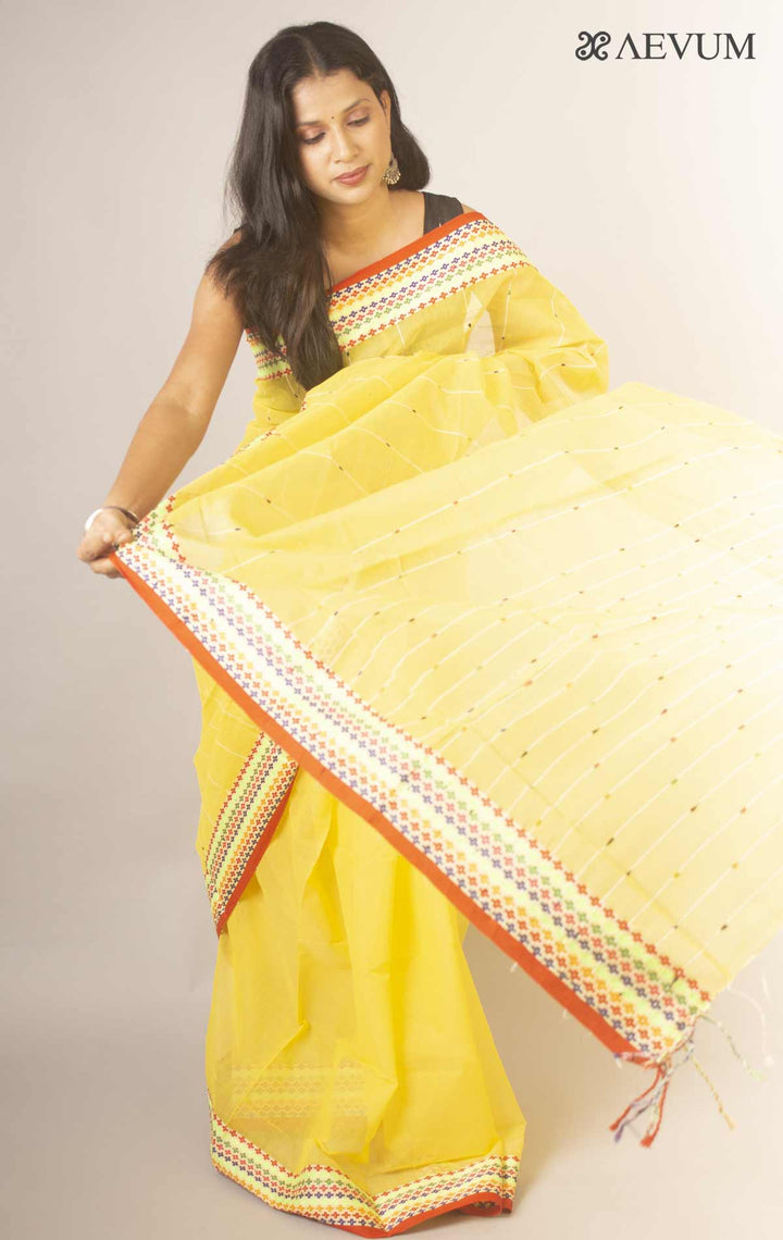 Bangladeshi Cotton Silk Handloom Saree By Aevum - 11896 - AEVUM