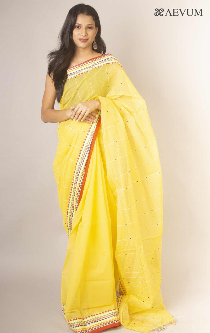 Bangladeshi Cotton Silk Handloom Saree By Aevum - 11896 - AEVUM