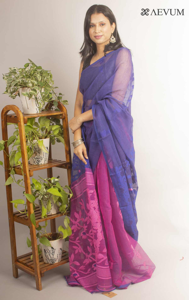 Dhakai Jamdani with Gap Work - 12023 - AEVUM