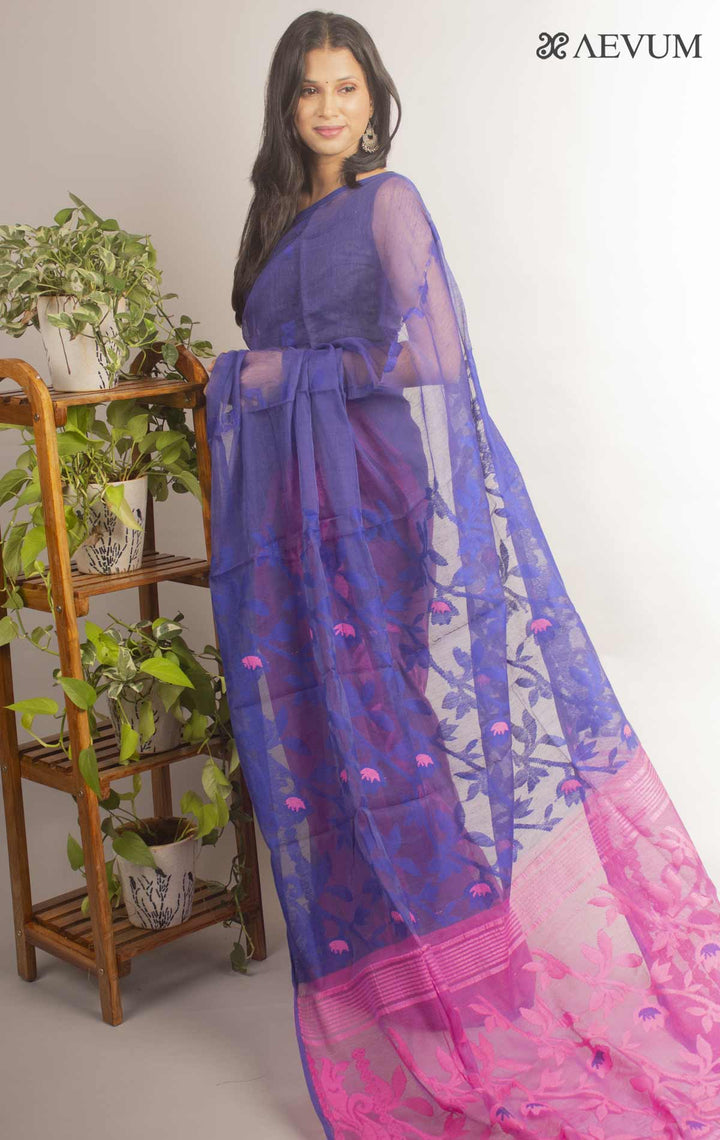 Dhakai Jamdani with Gap Work - 12023 - AEVUM