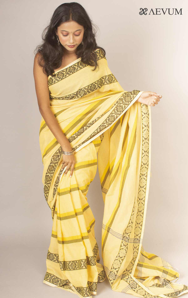 Vidya Balan Dhaniyakhali Bengal Cotton Handloom Saree Without Blouse Piece - 13292 - AEVUM