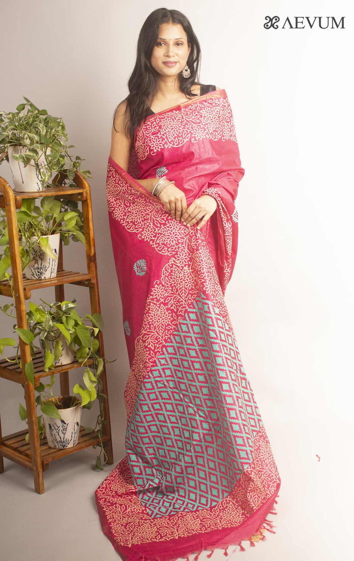 Katan Madhubani Silk Saree - 12691 Saree Tausif   