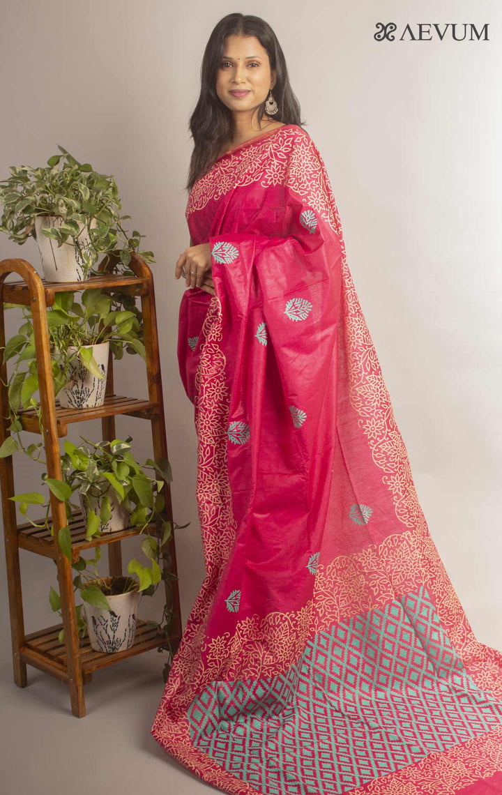 Katan Madhubani Silk Saree - 12691 Saree Tausif   