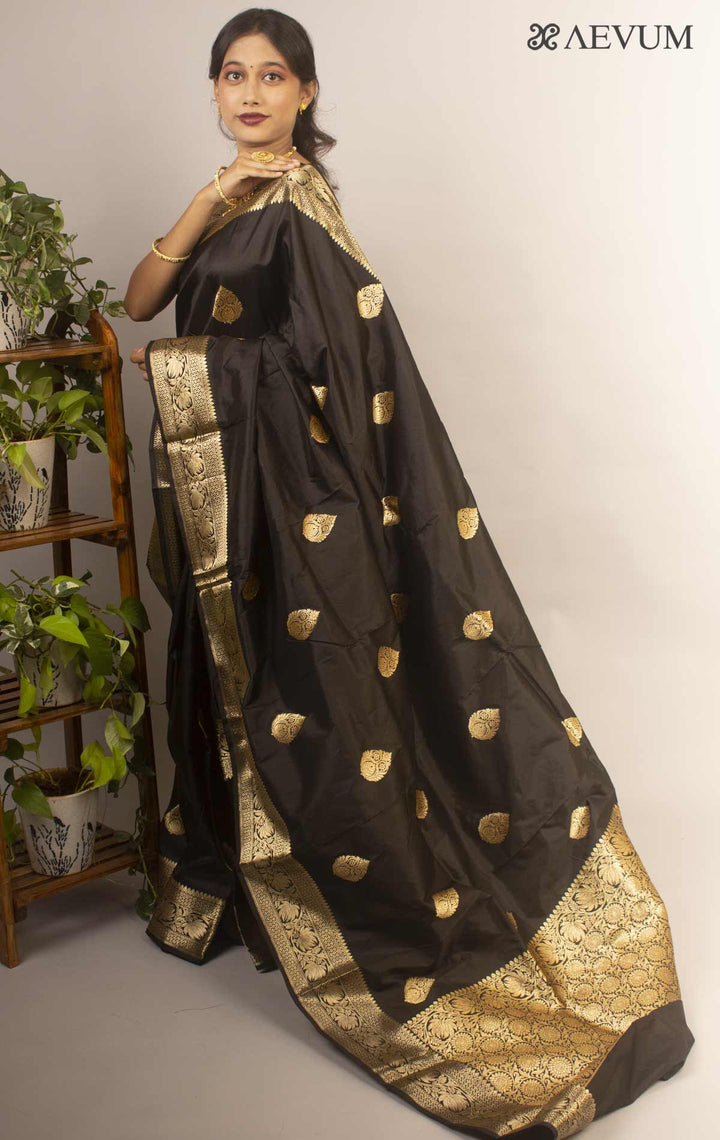 Banarasi Silk Saree with Silk Mark - 12922 Saree AEVUM   