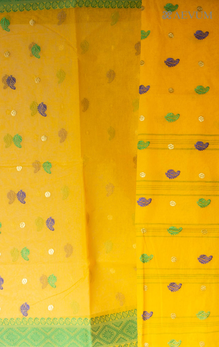 Bengal cotton Tant Saree with Embroidery - 1431 Saree AEVUM
