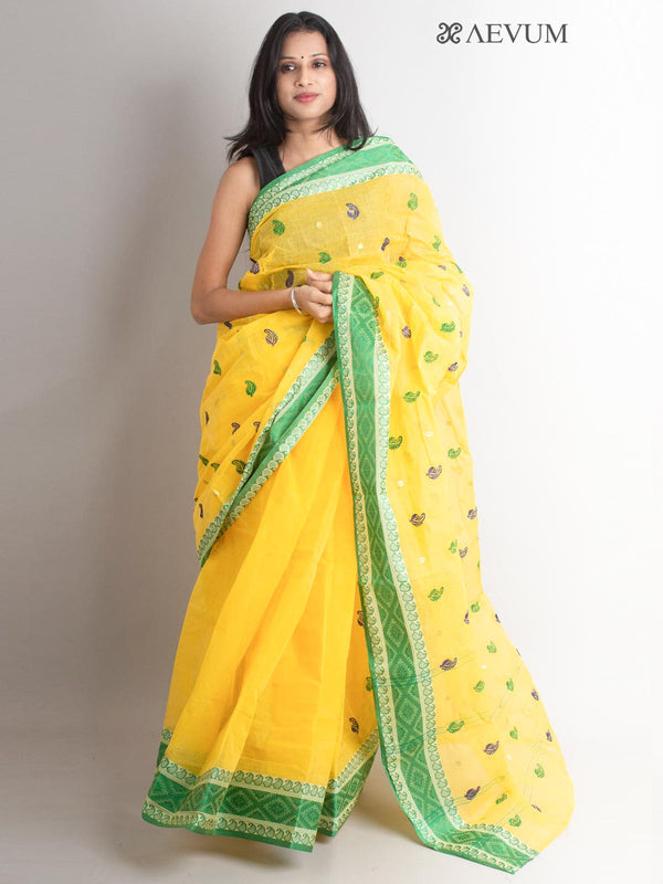 Bengal cotton Tant Saree with Embroidery - 1431 Saree AEVUM