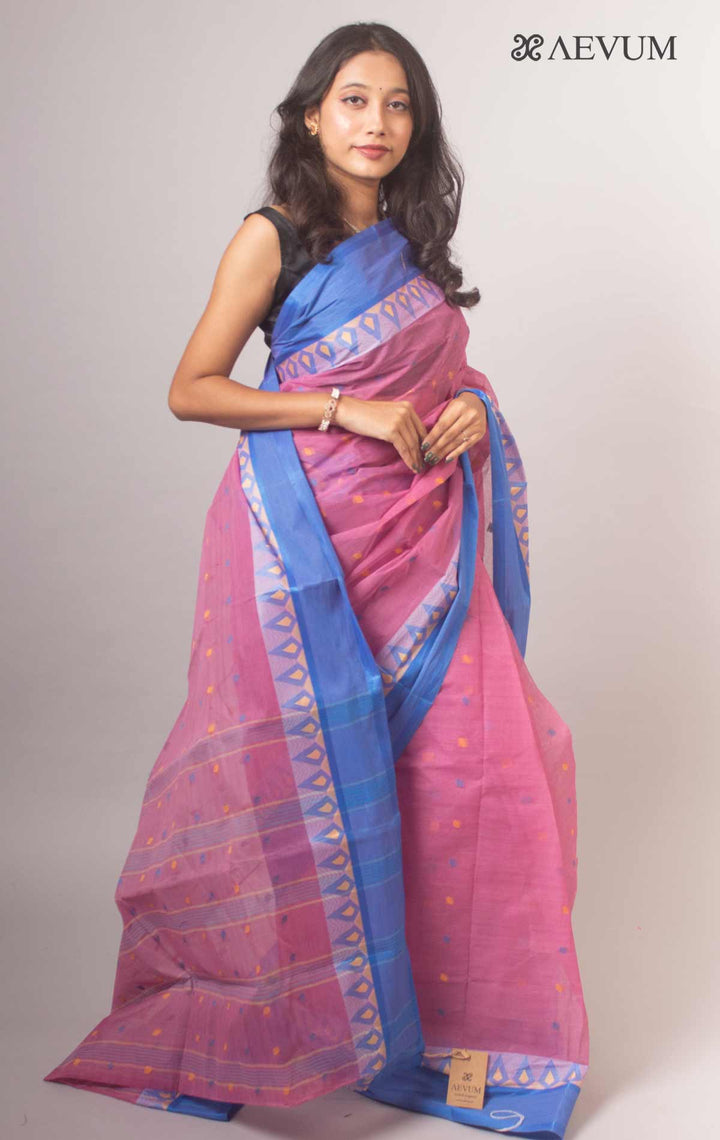 Bengal Cotton Handloom Saree Without Blouse Piece - 14525 Saree AEVUM   