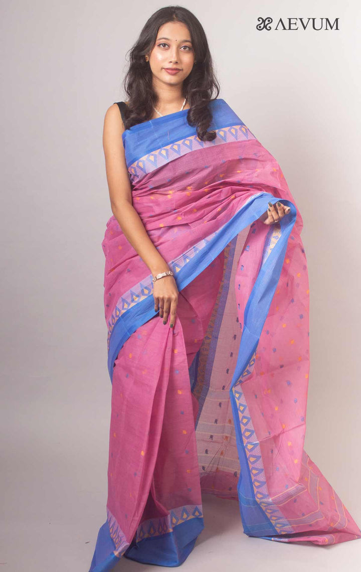 Bengal Cotton Handloom Saree Without Blouse Piece - 14525 Saree AEVUM   