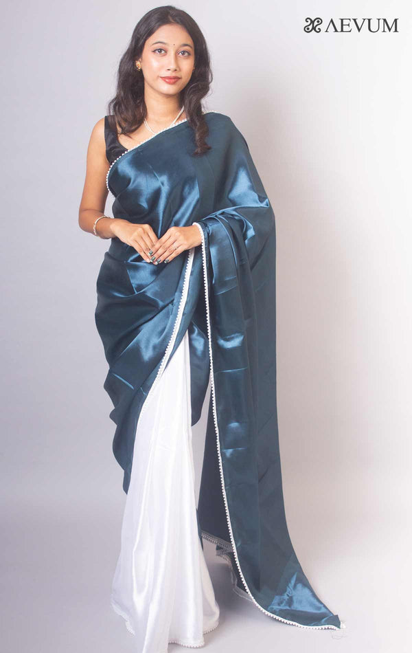 Chandramallika Satin Silk Aevum Label Saree - 14658 - AEVUM