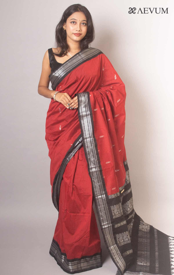 Kalyani South Cotton Silk Handloom Saree By Aevum - 14755 - AEVUM